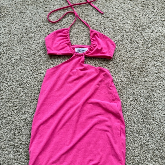 Luvajot Pink Halter Dress - Picture 1 of 5